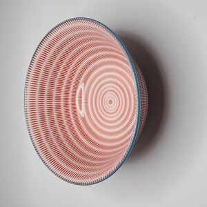 Ramen Bowl Made in Japan Red, White, Blue